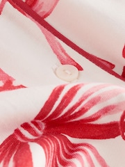 Red/White Bow Print Button Through Pyjamas (3-16yrs) - Image 7 of 9