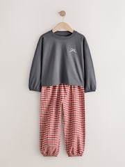 Oso neutro - Pack de 2 pijamas con pantalón tejido a cuadros (3-16 años) - Imagen 9 de 12