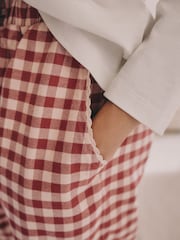 Red/Green Check Woven Bottom Pyjamas 2 Pack - Image 3 of 8