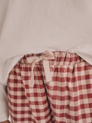 Red/Green Check Woven Bottom Pyjamas 2 Pack - Image 5 of 8