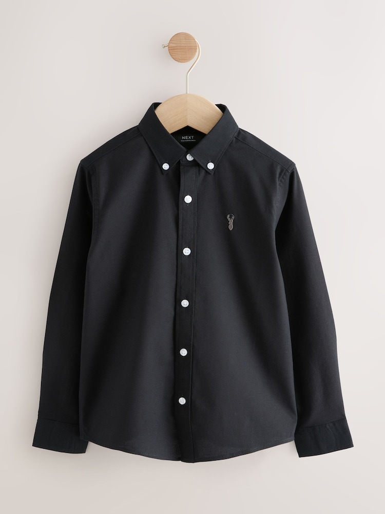 Preto - Camisa Oxford (3-16anos) - Imagem 1 de 4