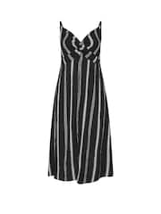 Yours Curve Black Striped Dress - Image 5 of 5