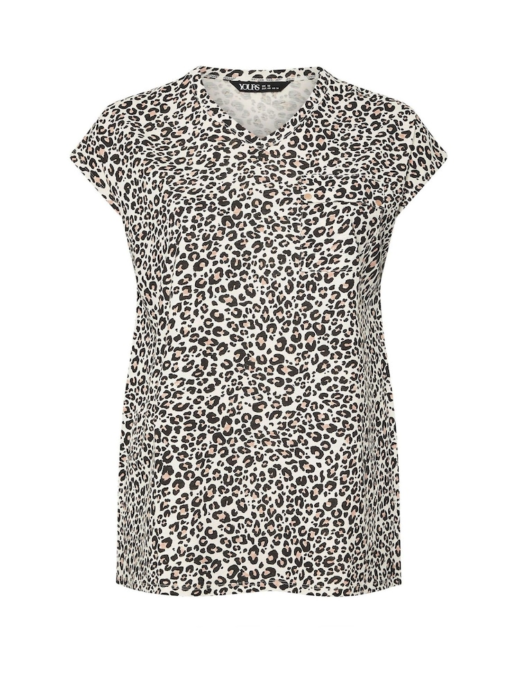 Yours Curve Nude Stud Pocket 100% Cotton T-Shirt - Image 5 of 5
