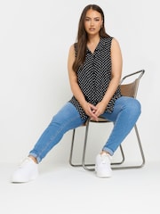 Yours Curve Jersey Button Shirt - Bild 3 von 5
