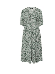 Yours Curve Green Raglan Prairie Dress - Image 6 of 6
