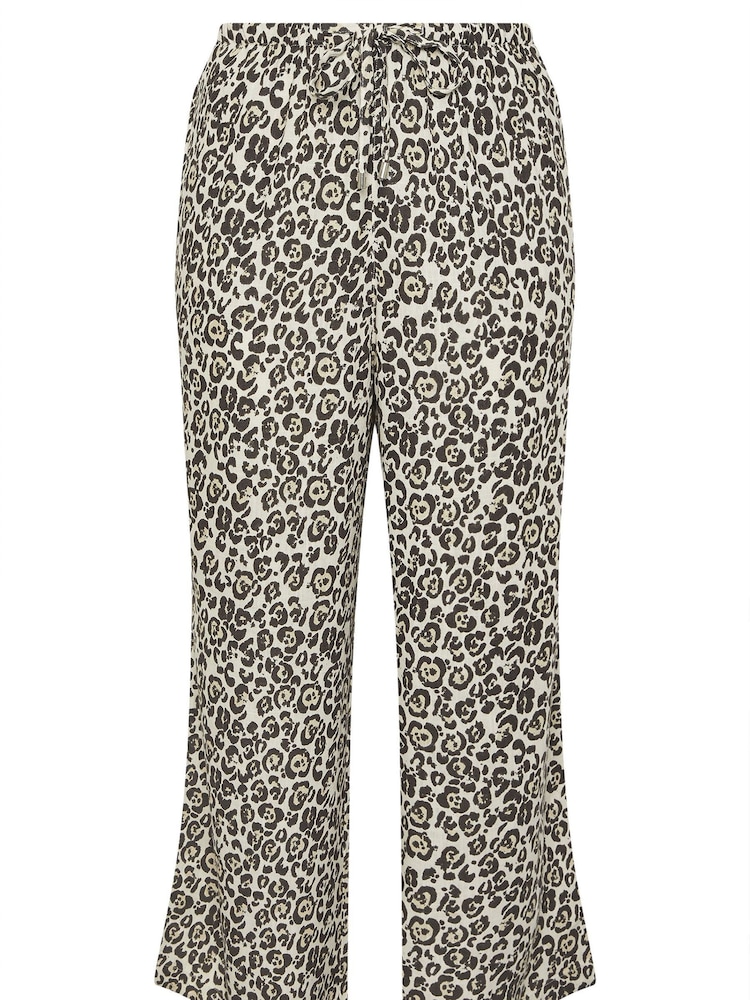 Yours Curve Black Skinny Waistband Linen Trousers - Image 5 of 5