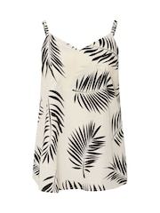 Yours Curve Natural Printed Palm Camisole - Image 9 of 9