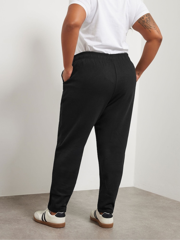 Yours Curve Black Carrot Leg Joggers - Image 6 of 6 Yours Curve Black Carrot Leg Joggers - Image 6 of 6