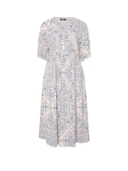 Yours Curve Natural Raglan Prairie Dress - Image 6 of 6
