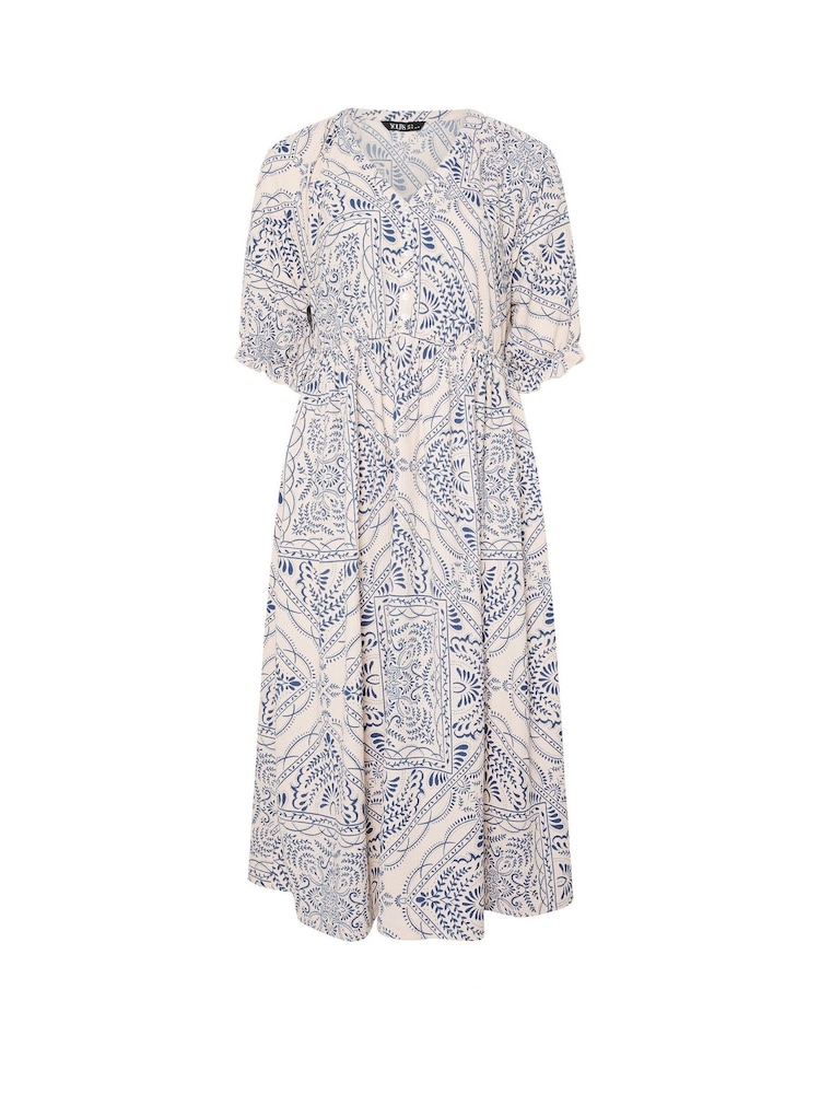 Yours Curve Natural Raglan Prairie Dress - Image 6 of 6