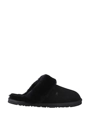 Hush Puppies Samantha Black Mules Slippers - Image 1 of 4