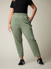 Yours Curve Green Carrot Leg Joggers - Image 1 of 6