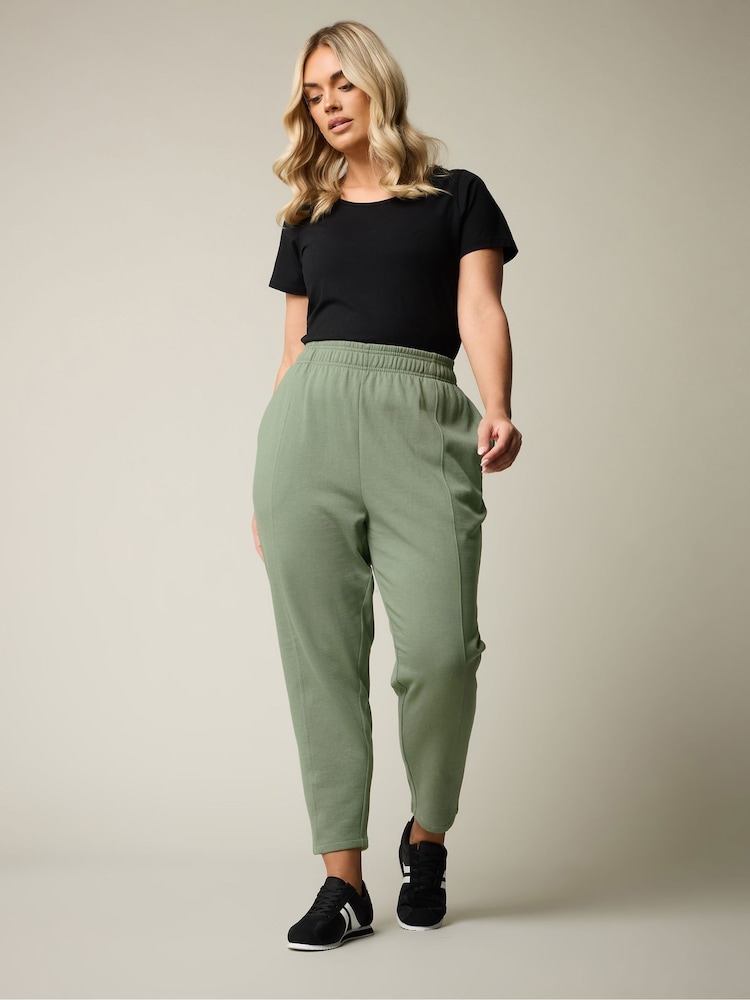 Yours Curve Green Carrot Leg Joggers - Image 2 of 6