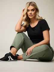 Yours Curve Green Carrot Leg Joggers - Image 4 of 6