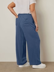 Pantalones de chambray con botones delanteros de Yours Curve - Imagen 3 de 5