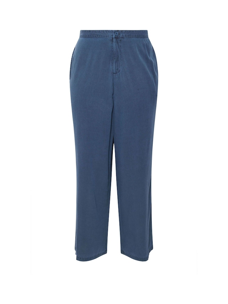 Pantalones de chambray con botones delanteros de Yours Curve - Imagen 5 de 5