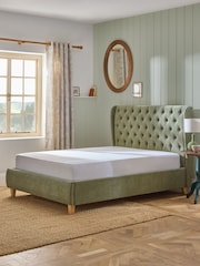 Laura Ashley Stretton Green Chatsworth Bed With Upholstered - Image 2 of 5