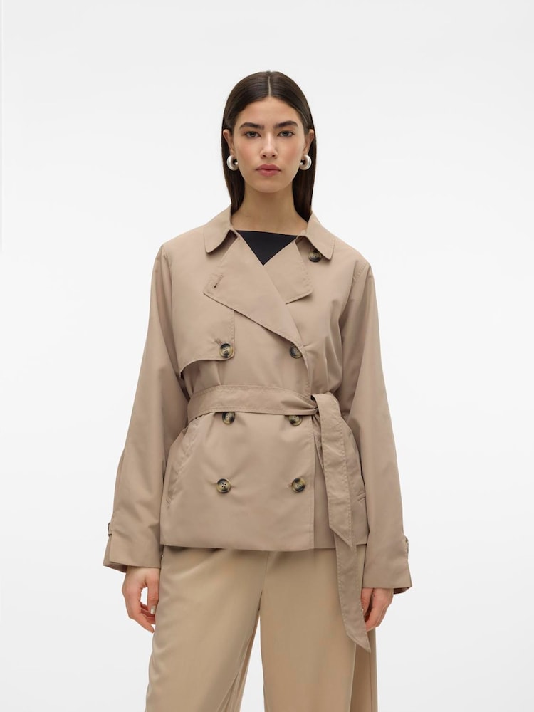 короткий тренч с поясом VERO MODA - Image 1 of 4