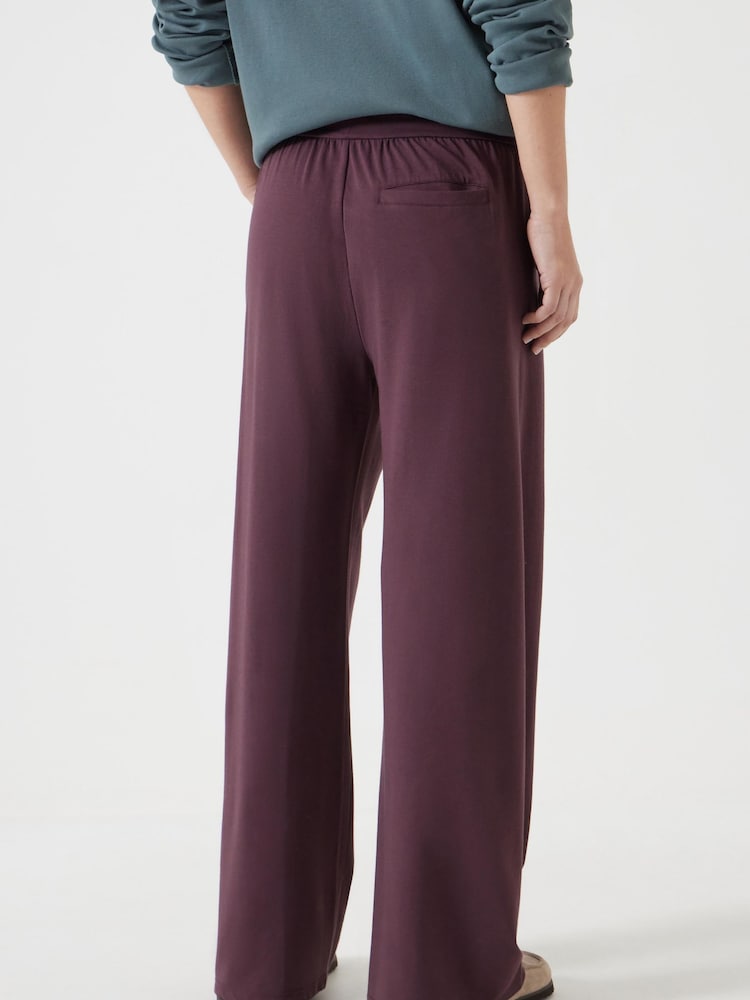 Hush Brown Amie Wide Leg Joggers - Image 3 of 5