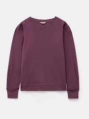 Hush Red Emily Puff Sleeve 100% Cotton Jersey Top - Image 5 of 5