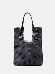 رمادي - Hush Satin Weave Tote Bag - صورة 1 من 7