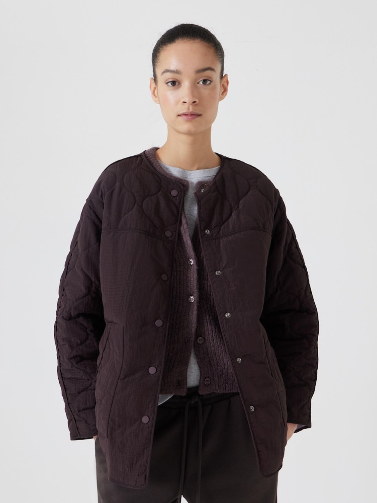 Hush Lilac/Purple Anya Reversible Quilted Liner Jacket - Image 2 of 7