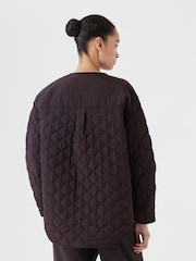 Hush Lilac/Purple Anya Reversible Quilted Liner Jacket - Image 4 of 7