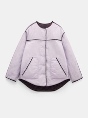 Hush Lilac/Purple Anya Reversible Quilted Liner Jacket - Image 6 of 7