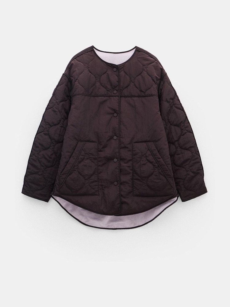 Hush Lilac/Purple Anya Reversible Quilted Liner Jacket - Image 7 of 7