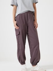 Hush Brown Ava Washed Cargo Joggers - Image 2 of 5