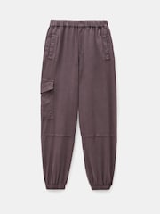 Hush Brown Ava Washed Cargo Joggers - Image 5 of 5