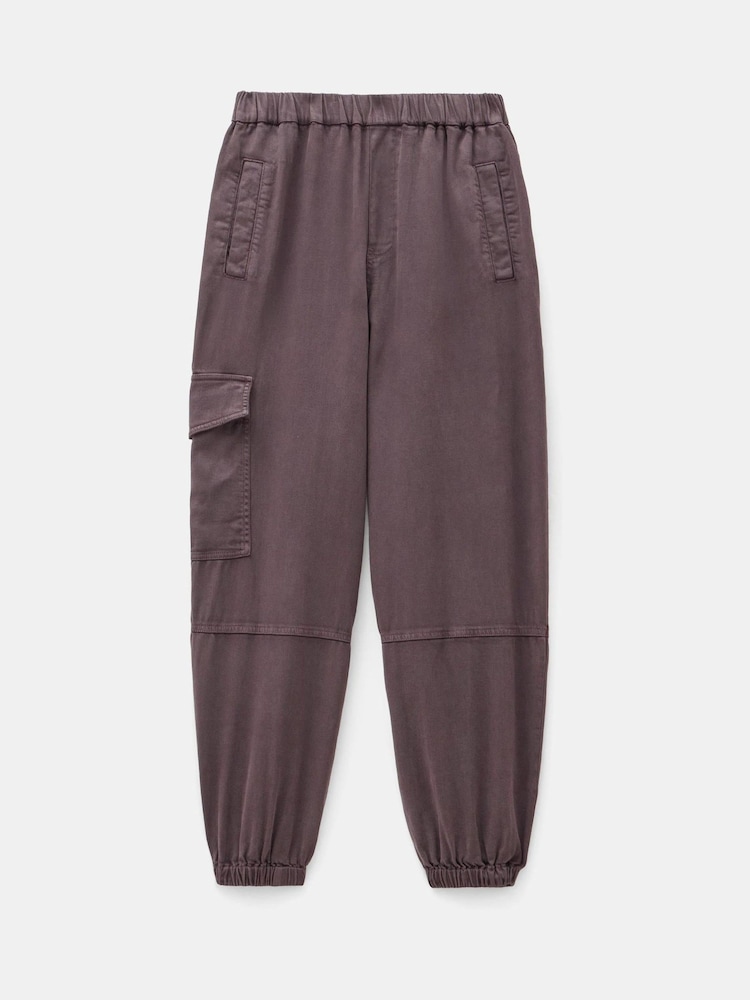 Hush Brown Ava Washed Cargo Joggers - Image 5 of 5