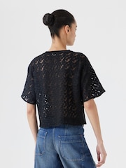 T-shirt à fleurs brodé Hush - Image 3 of 5