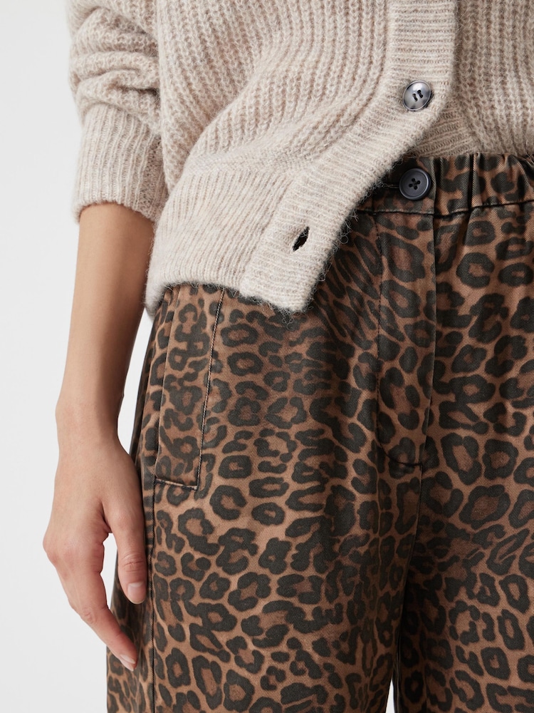 Hush Animal Print Jack Barrel Leg Pull On Trousers - Image 4 of 5