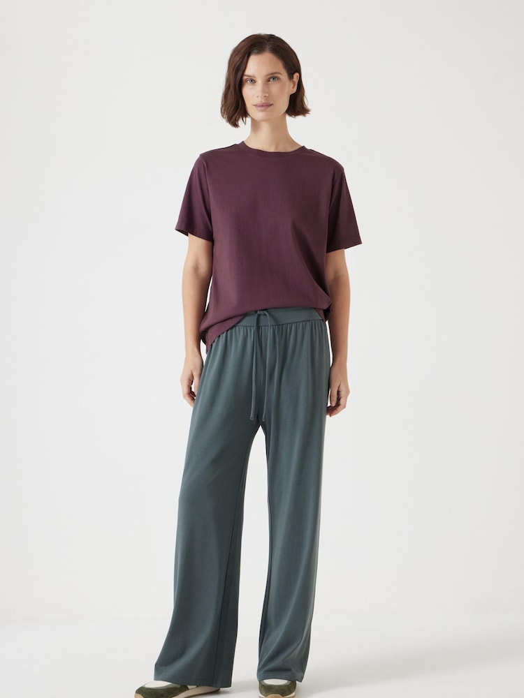 Hush Green Amie Wide Leg Joggers - Image 1 of 5