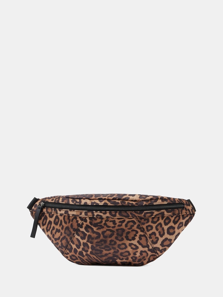 Hush Animal Leopard Print Satin Cross-Body Bag - Image 1 of 5