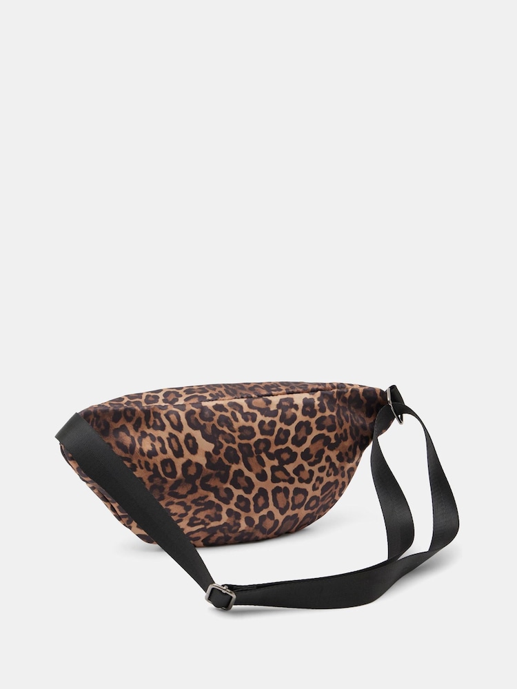 Hush Animal Leopard Print Satin Cross-Body Bag - Image 2 of 5
