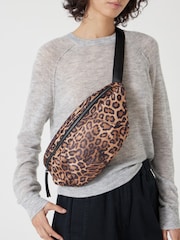 Hush Animal Leopard Print Satin Cross-Body Bag - Image 4 of 5