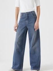 Hush Blue Agnes Wide Leg Jeans - Image 1 of 5