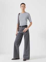 Hush Grey Nessa Wide Leg Jeans - Image 2 of 5