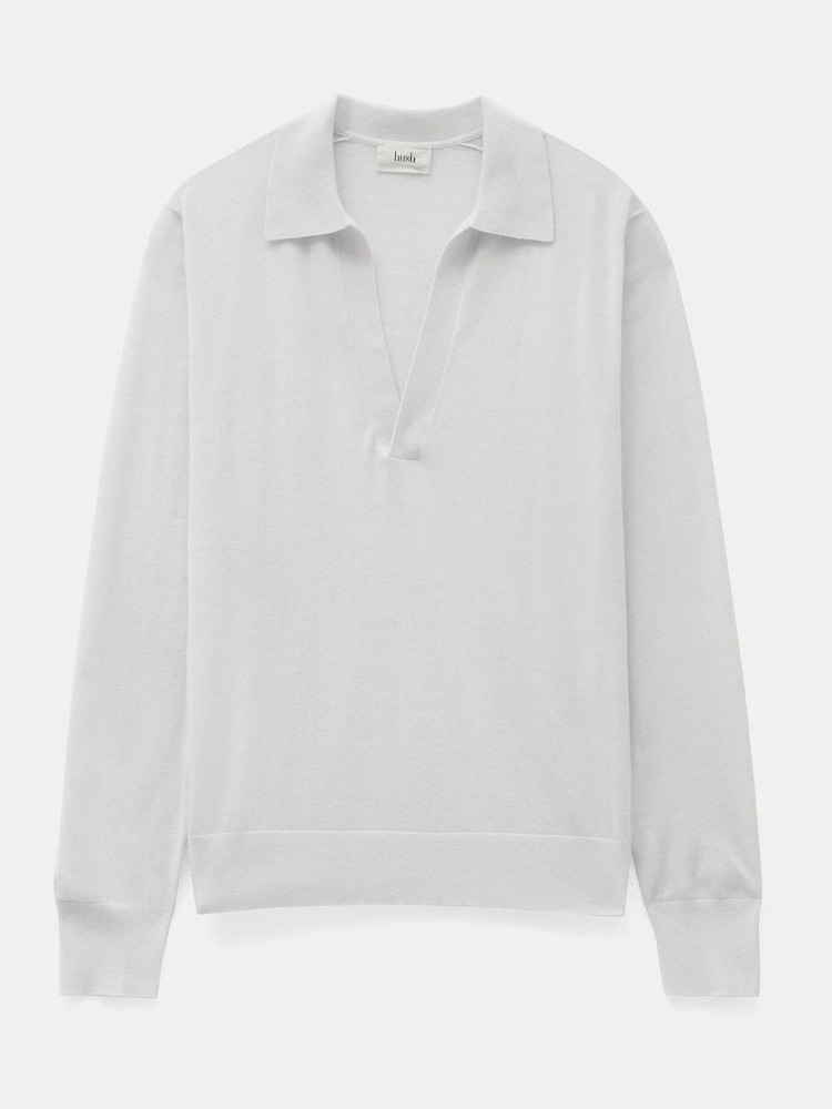 Gris - Hush Open Collar Knitted Jumper - Imagen 5 de 5 Gris - Hush Open Collar Knitted Jumper - Imagen 5 de 5