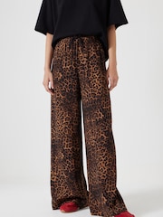 Hush Animal Print Petunia Wide Leg Grey Trousers - Image 2 of 5