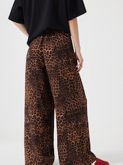 Hush Animal Print Petunia Wide Leg Grey Trousers - Image 3 of 5