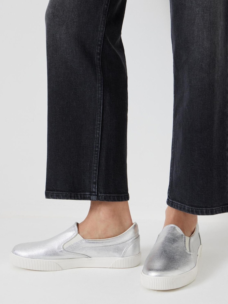 Hush Silver Gili Slip On Trainers - Image 1 of 5