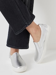 Hush Silver Gili Slip On Trainers - Image 2 of 5