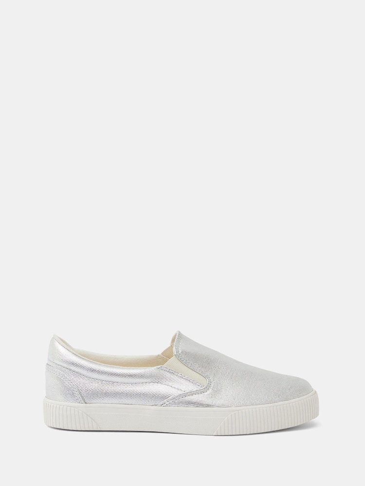 Hush Silver Gili Slip On Trainers - Image 3 of 5