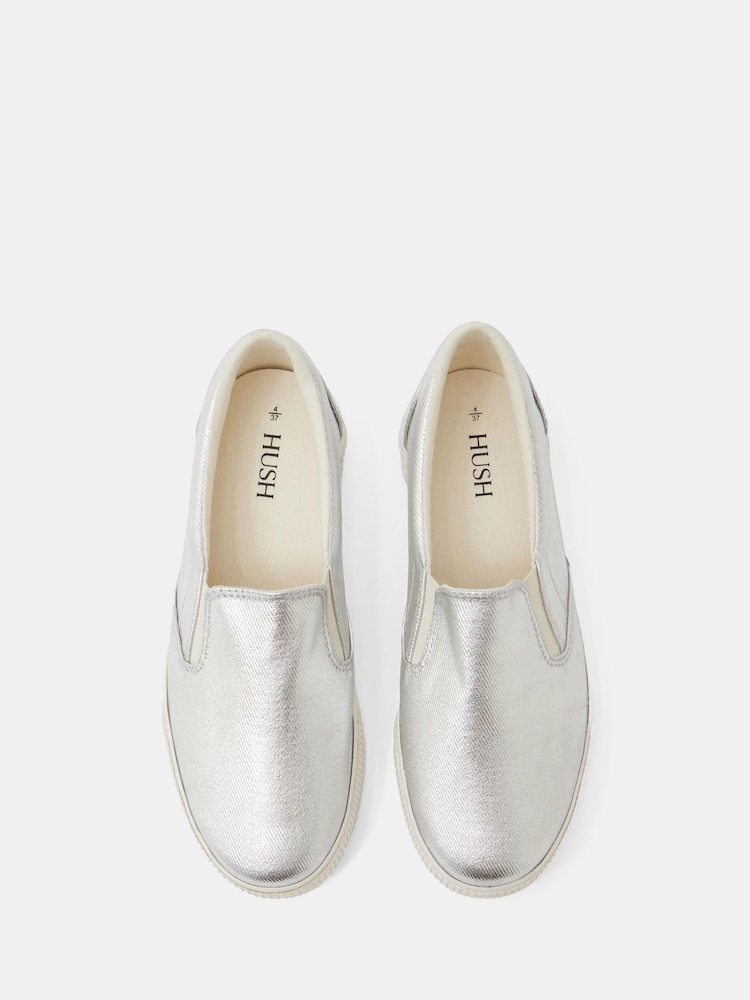 Hush Silver Gili Slip On Trainers - Image 5 of 5