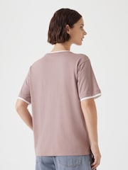 Hush Pink Contrast Layer T-Shirt - Image 3 of 5