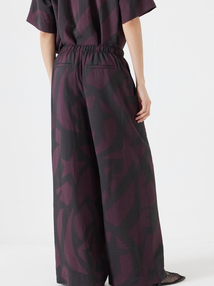 Hush Purple Petunia Printed Trousers - Image 3 of 6