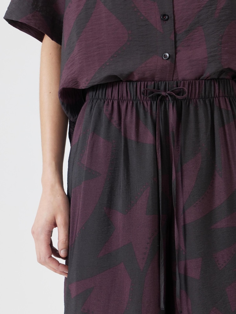 Hush Purple Petunia Printed Trousers - Image 4 of 6
